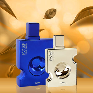 Evoke Gold for Him and Evoke Midnight for Him by Ajmal Perfume